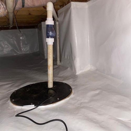 Professional sump pump installation